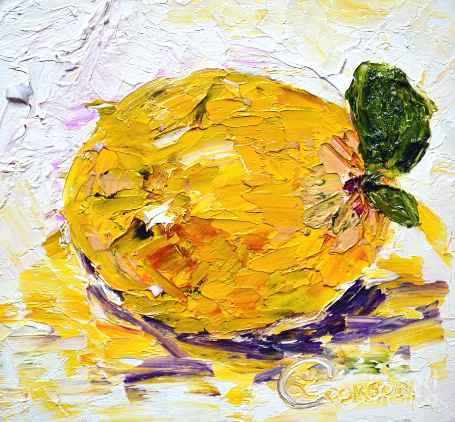 Lemon Painting - Lemon by Lynda Cookson