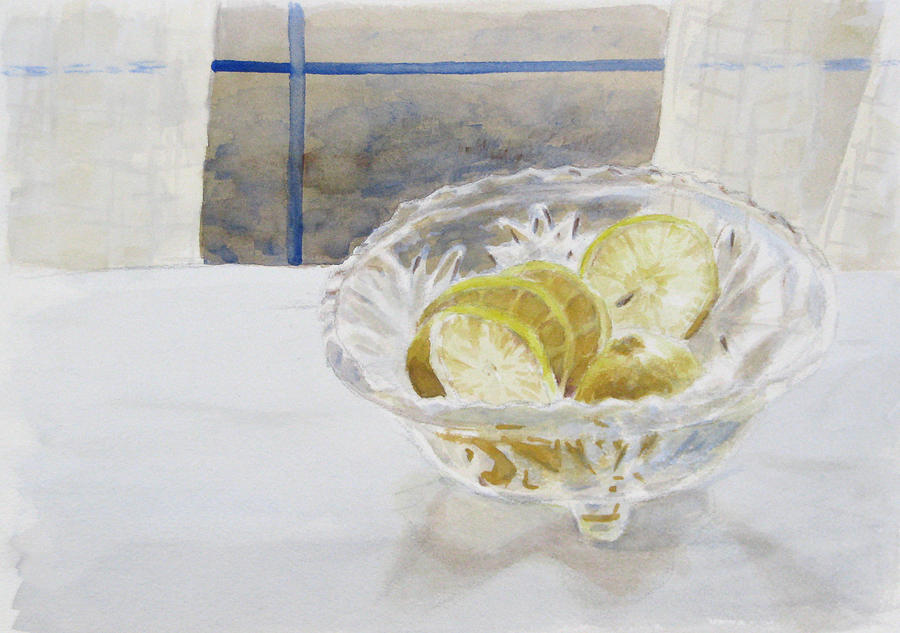 Lemon Painting - Lemon Slices by Christopher Reid