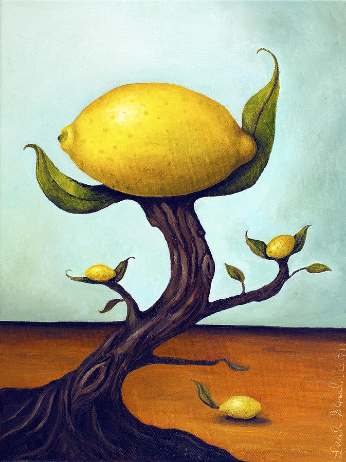 Surrealism Painting - Lemon Tree by Leah Saulnier The Painting Maniac