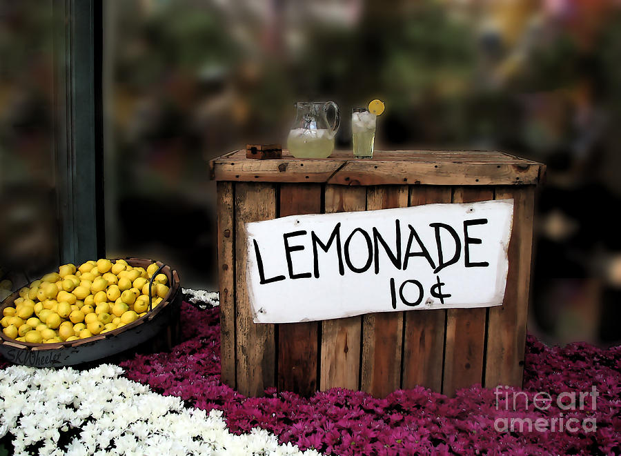 Lemon Photograph - Lemonade Stand  by Sabrina Wheeler