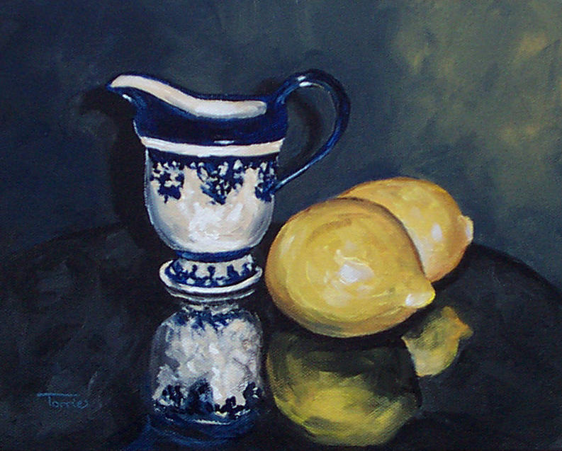 Lemons and Cream  Painting by Torrie Smiley