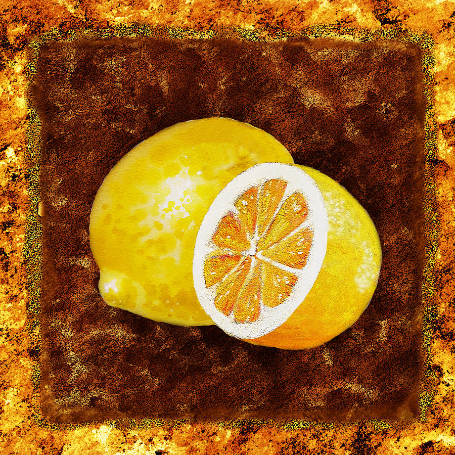 Lemons by Irina Sztukowski Painting by Irina Sztukowski