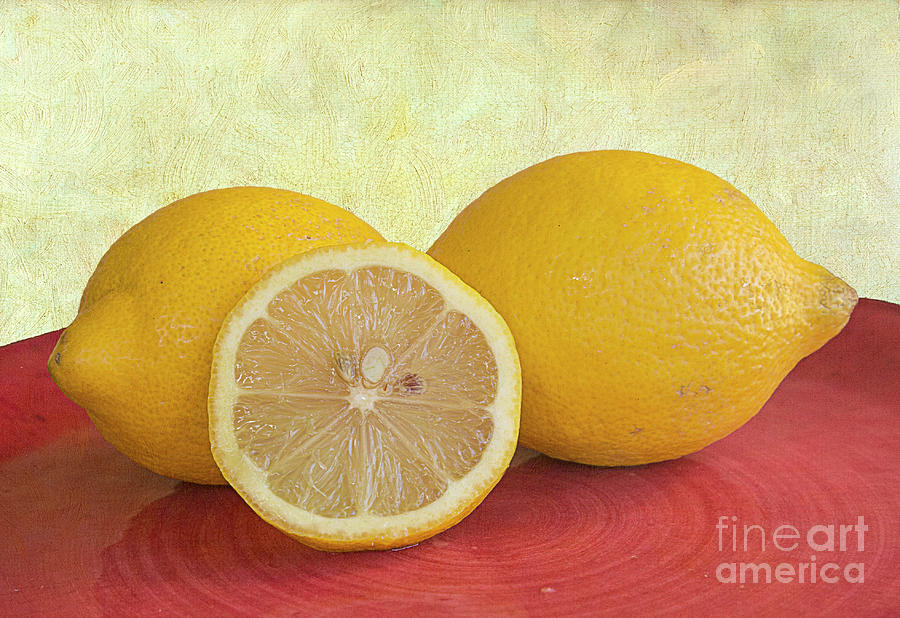 Lemon Mixed Media - Lemons by Elisabeth Lucas
