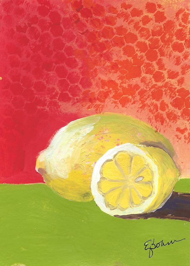 Lemons Painting by Elise Boam