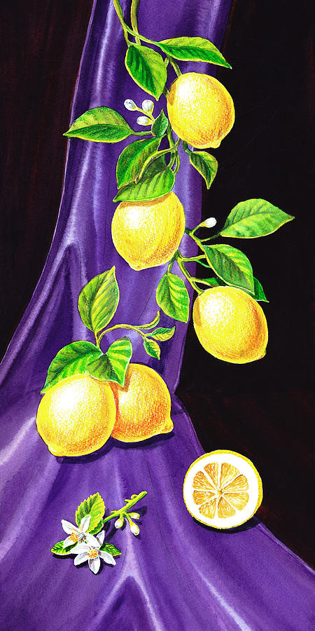 Lemon Painting - Lemons Of Sorrento by Irina Sztukowski