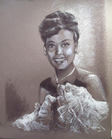 Lena Horne Painting by Suzanne Giuriati Cerny
