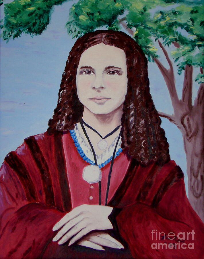Portrait Painting - Lena Lucenda Berry 1840 1869 by Lisa Rose Musselwhite