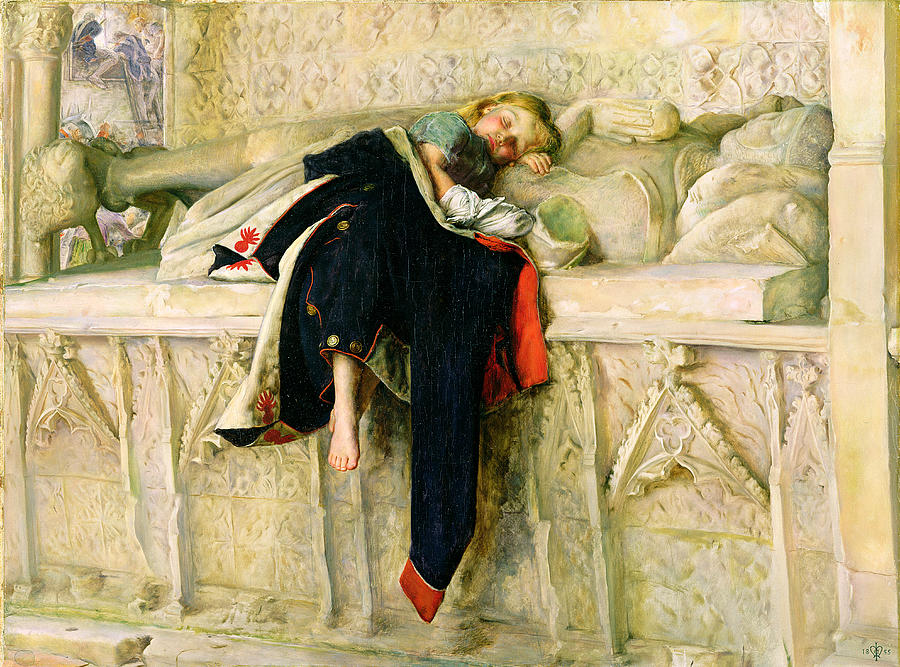 Enfant Painting - LEnfant du Regiment by John Everett Millais