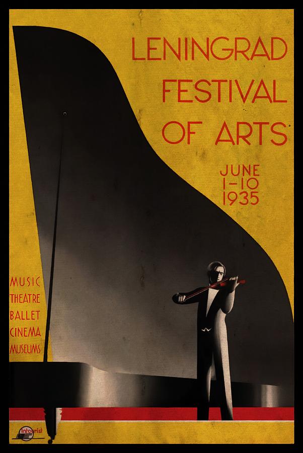 Leningrad Festival of Arts - Vintagelized by Vintage Advertising Posters Leningrad Festival of Arts - Vintagelized by Vintage Advertising Posters