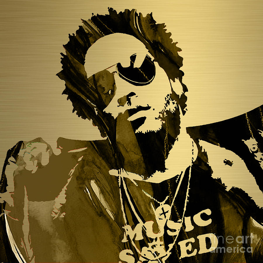 Lenny Kravitz Collection Mixed Media by Marvin Blaine