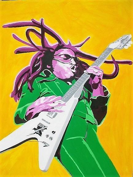 Lenny Kravitz Painting by Katy Gilbert - Fine Art America