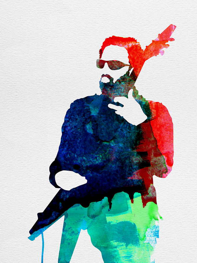 Lenny Kravitz Painting - Lenny Watercolor by Naxart Studio