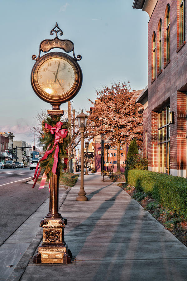 Lenoir City Clock Photograph by Sharon Popek