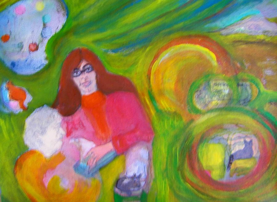 Lenores World Painting by Judith Redman