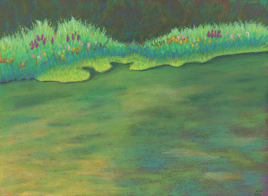 Lenox Audubon Pond 3 Pastel by Anne Katzeff