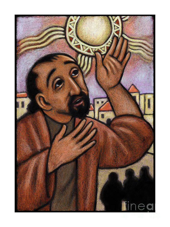 Lent, 4th Sunday - Healing of the Blind Man - JLHBM Painting by Julie Lonneman
