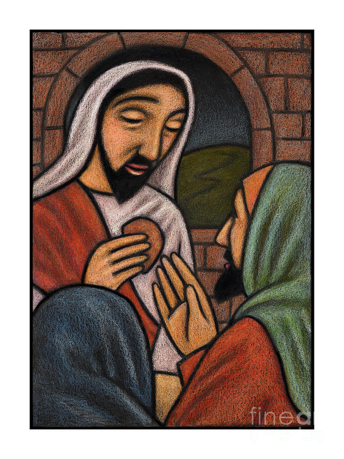 Lent, Last Supper - Passion Sunday - JLTLS Painting by Julie Lonneman