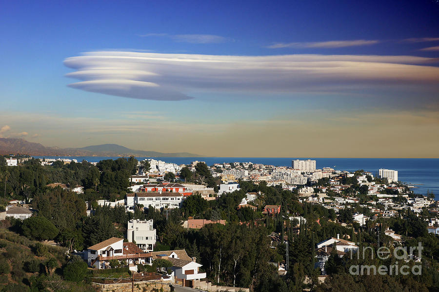 Lenticular cloud over Andalucia Photograph by Rod Jones