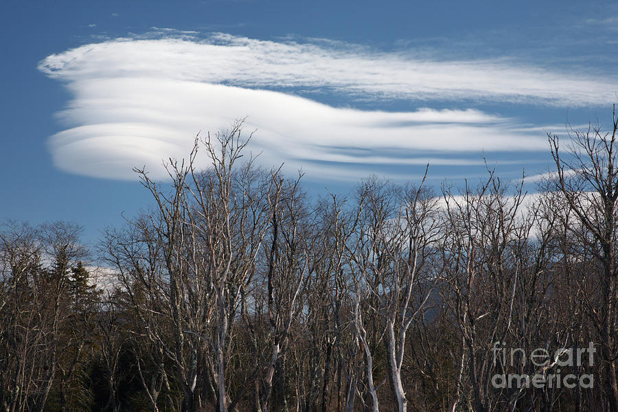 Lenticular clouds - White Mountains New Hampshire  Photograph by Erin Paul Donovan