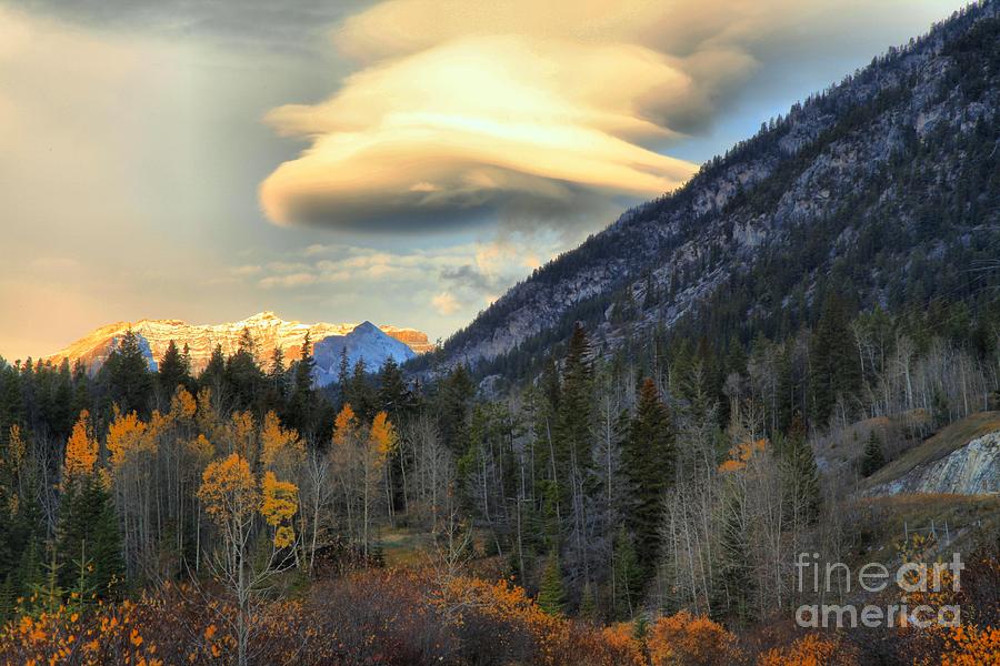 Lenticular Clouds Over Banff Photograph by Adam Jewell