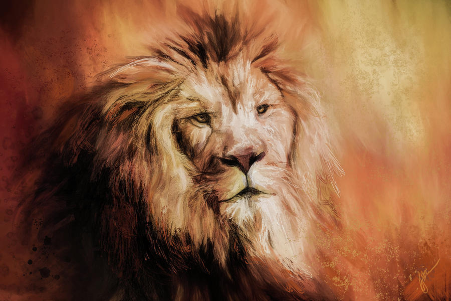 Leo Abstract Painting by Jai Johnson