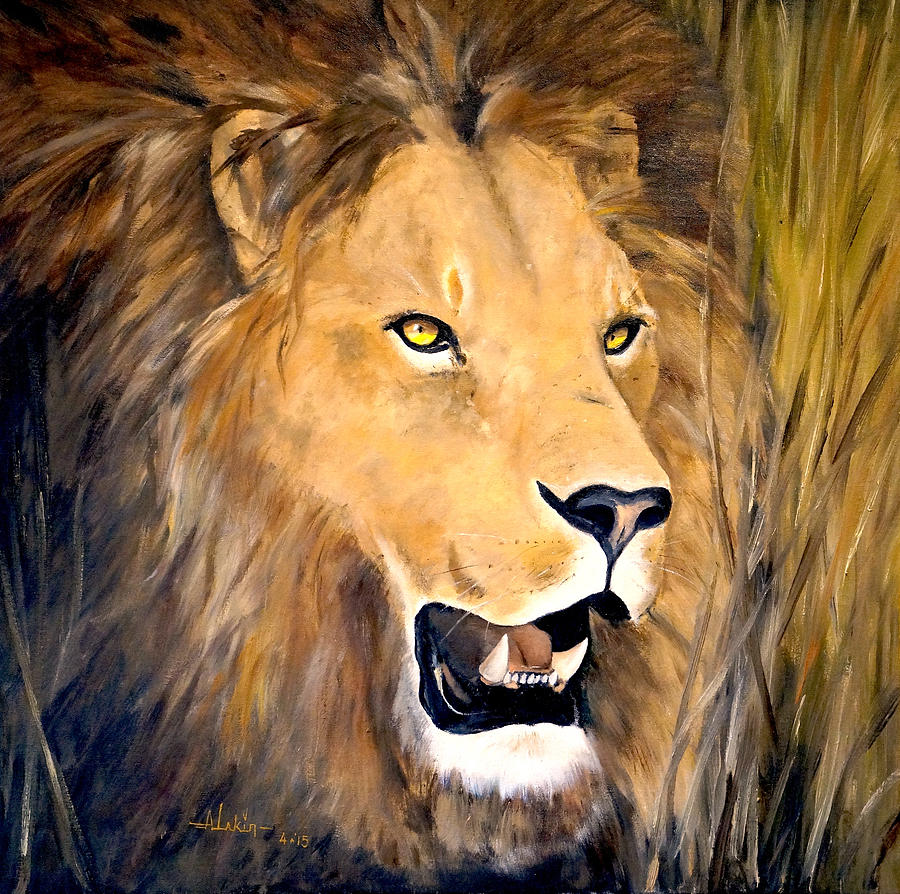 Leo Painting by Alan Lakin