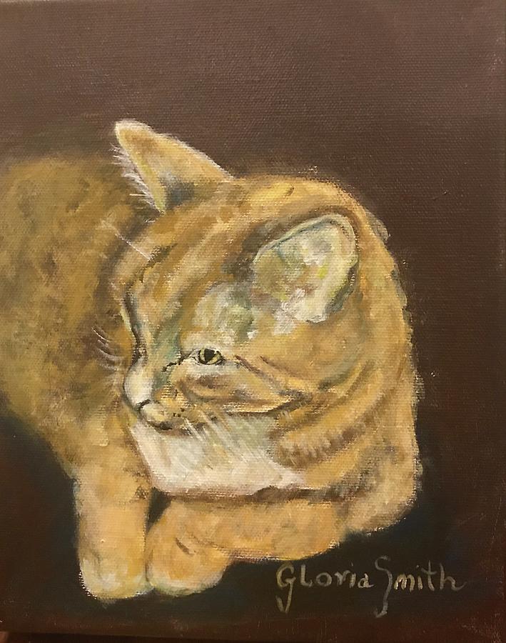 Leo Painting by Gloria Smith