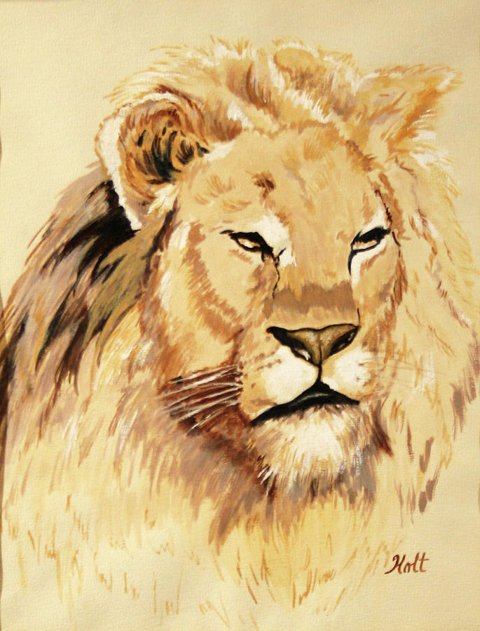 Leo Painting by Linda Holt