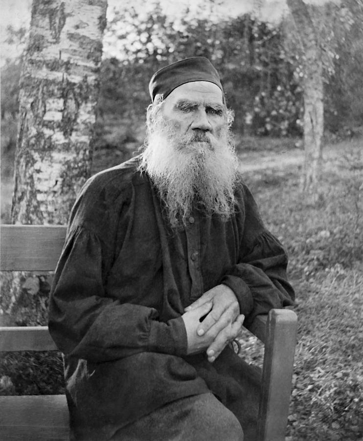 Leo Tolstoy - Russian Author Portrait Photograph by War Is Hell Store