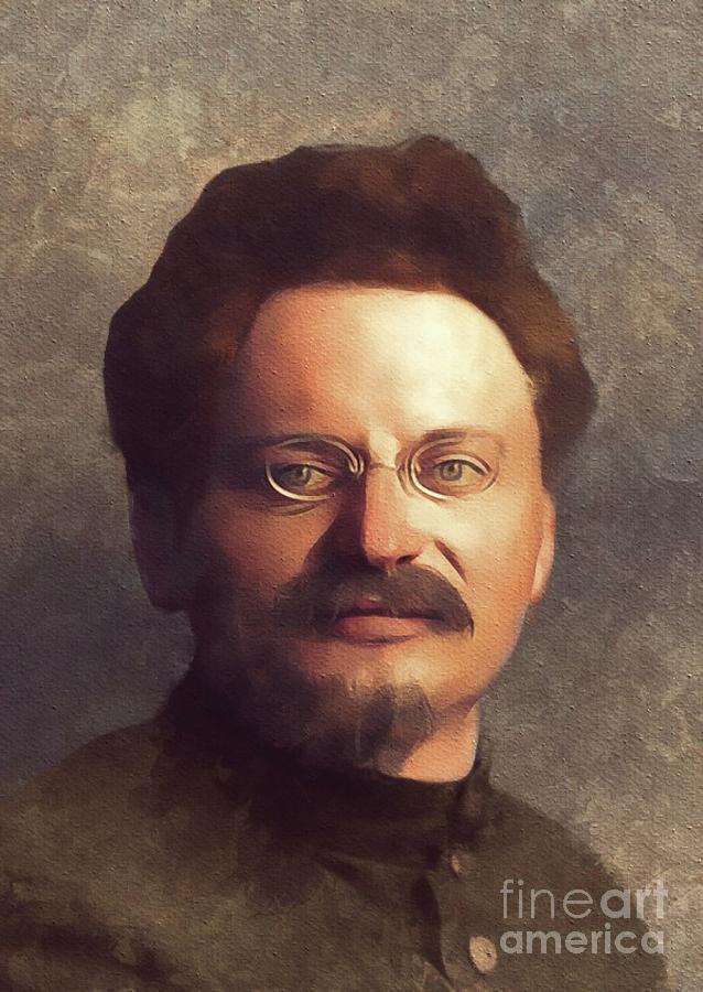 Politician Painting - Leon Trotsky, History portraits by Esoterica Art Agency