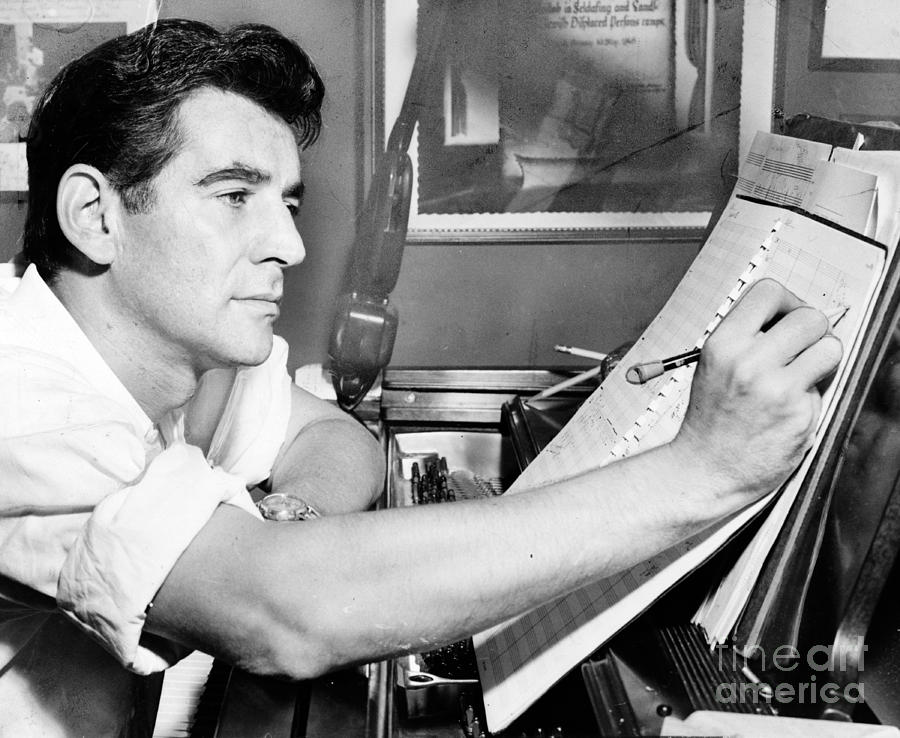 Leonard Bernstein, American Composer Photograph by Science Source