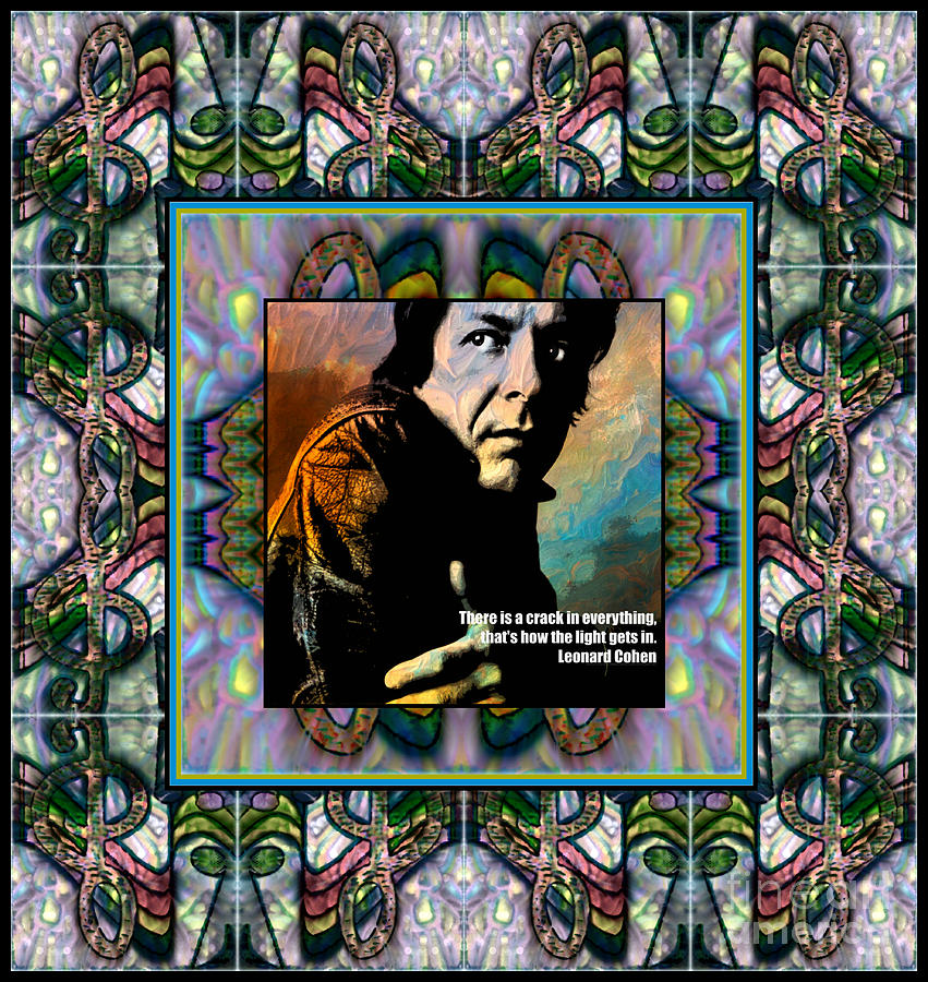 Leonard Cohen Painting - Leonard Cohen-The Music In Me by Wbk