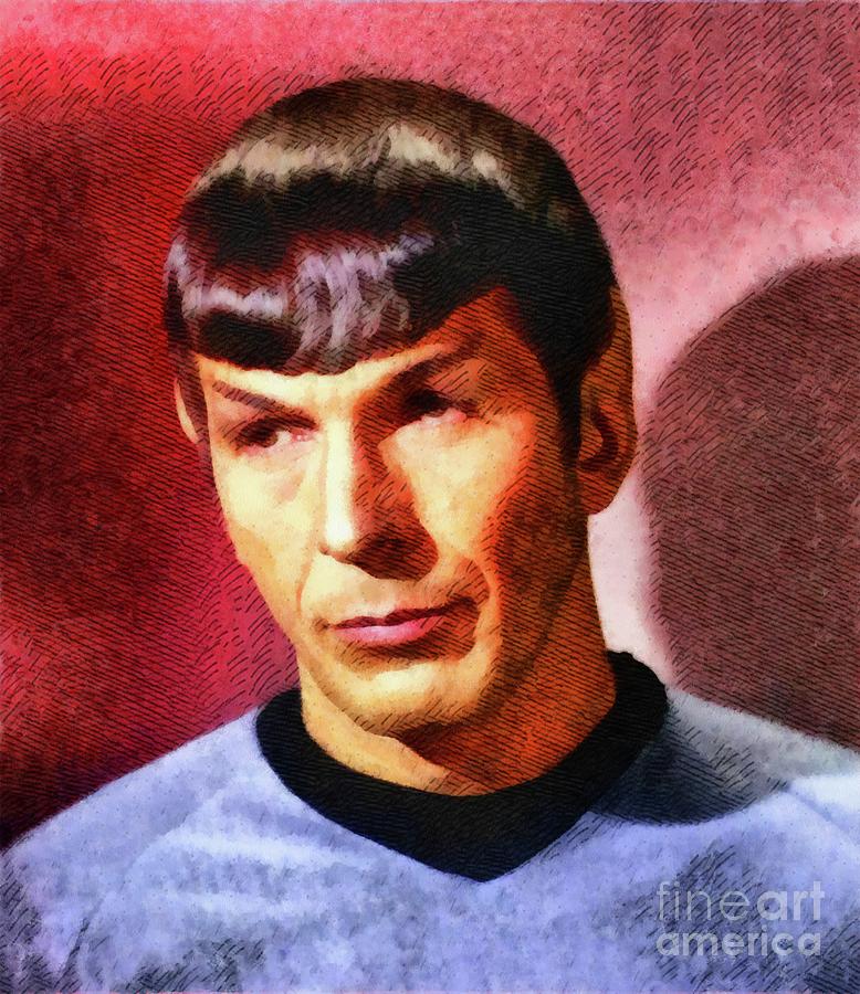 Hollywood Painting - Leonard Nimoy, Actor by Esoterica Art Agency
