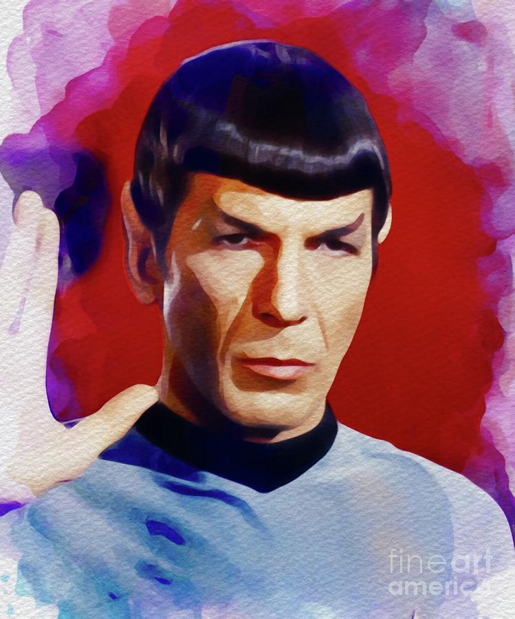 Hollywood Painting - Leonard Nimoy as Spock by Esoterica Art Agency