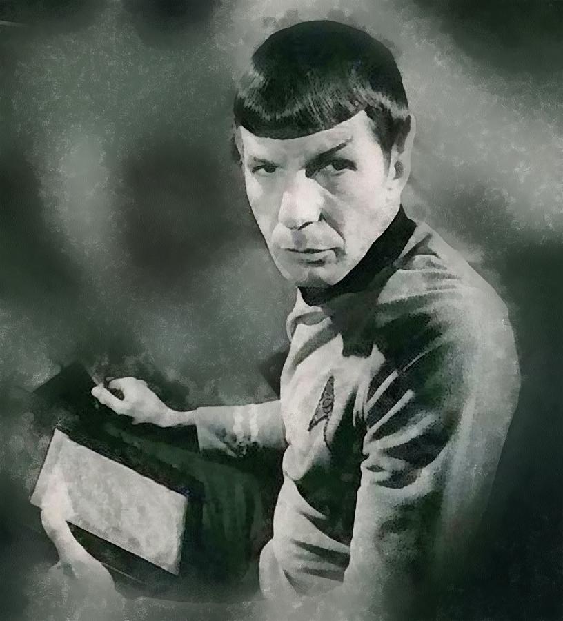 Hollywood Painting - Leonard Nimoy by John Springfield by Esoterica Art Agency