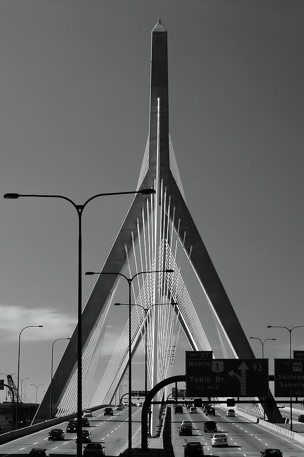 Leonard P Zakim Bridge 3 Photograph by Joann Vitali