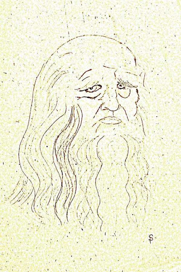 Leonardo Di Vinci No One Drawing By Sheri Buchheit Fine Art America