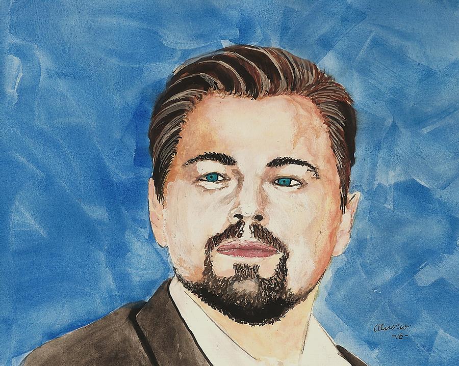 Leonardo DiCaprio  30 Minutes Watercolor Painting  Painting by Edwin Alverio