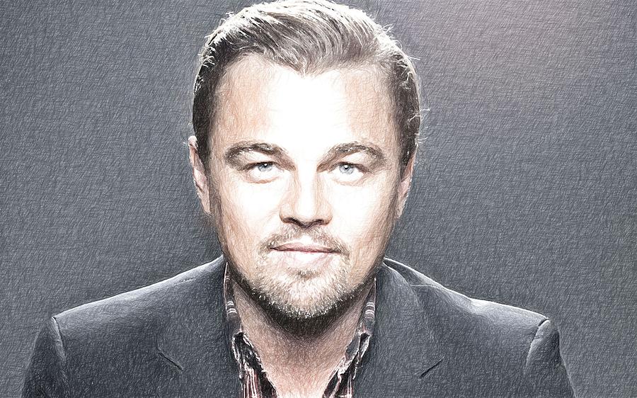 Leonardo DiCaprio Art Digital Art by Lilia Kosvintseva