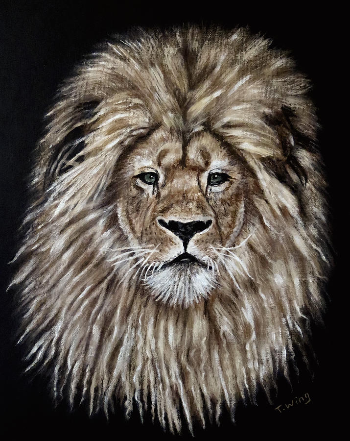 Jungle Painting - Leonardo by Teresa Wing