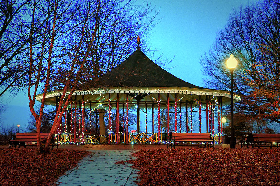 Leone Riverside Park Pavilion Christmas Lights Photograph