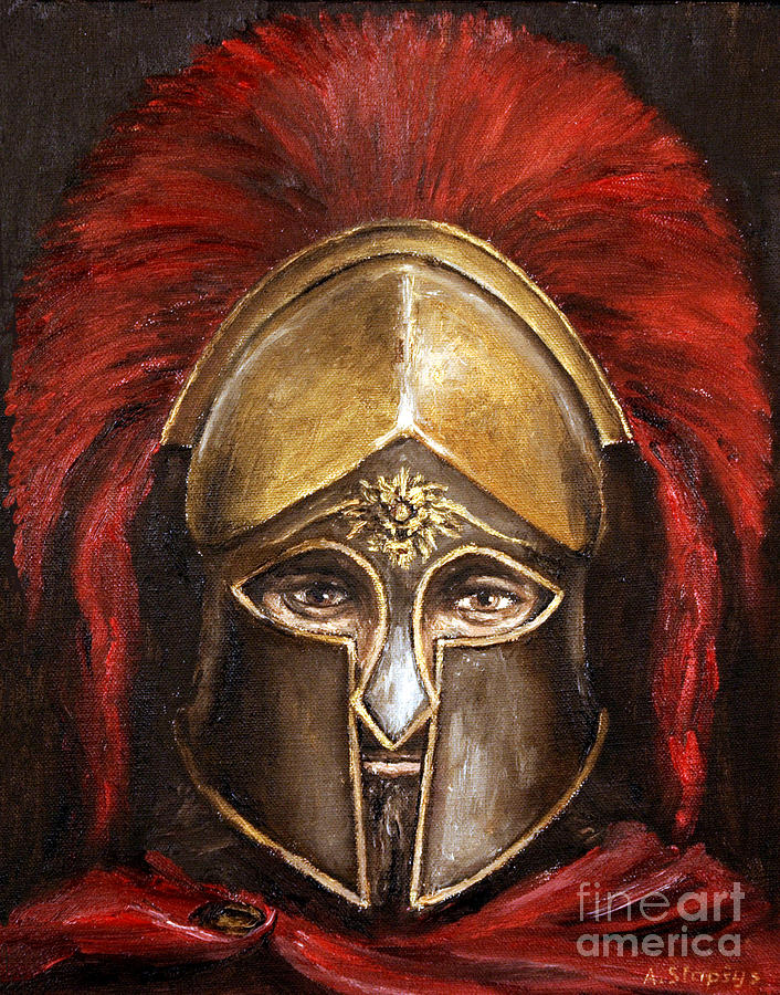 Leonidas Painting by Arturas Slapsys