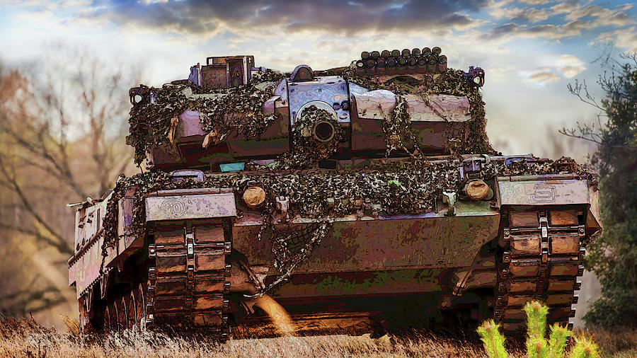German Army Photograph - Leopard 2 Battle Tank by Herb Paynter