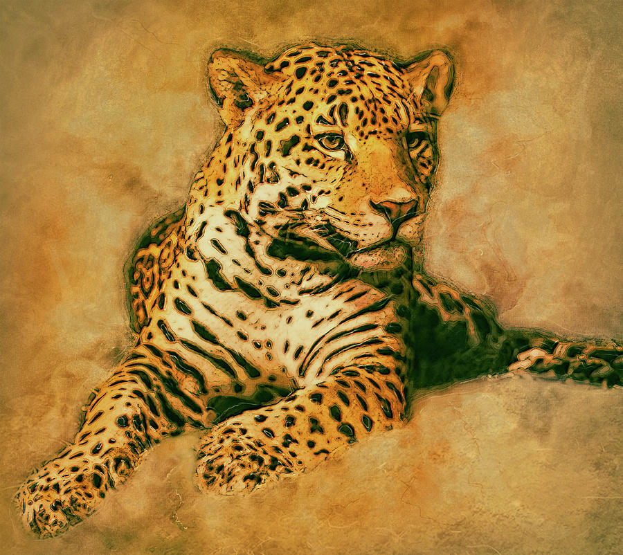 Leopard 3 Painting by Jack Zulli