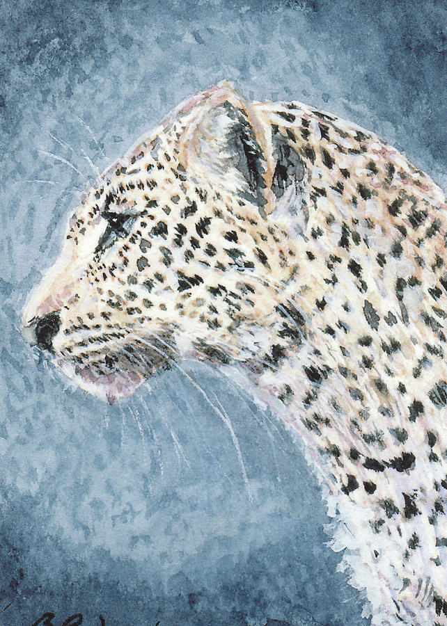 Leopard Painting by Barry Jones