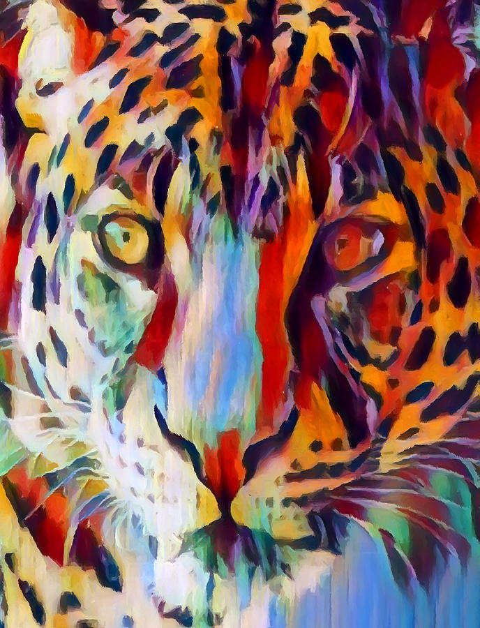 Leopard Painting by Chris Butler