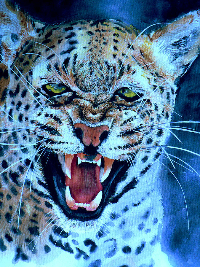 Leopard Painting by Eugene Sarkis - Pixels
