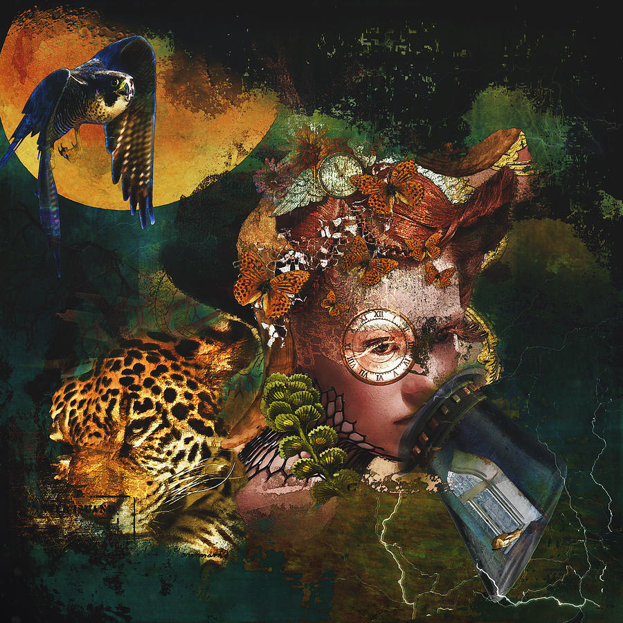 Leopard girl Digital Art by Sue Masterson