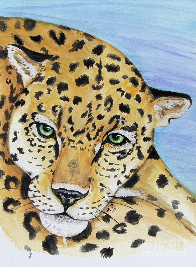 Leopard Painting by Lora Tout