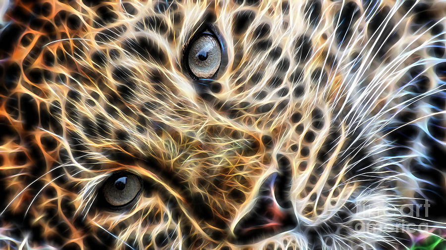 Leopard Mixed Media by Marvin Blaine